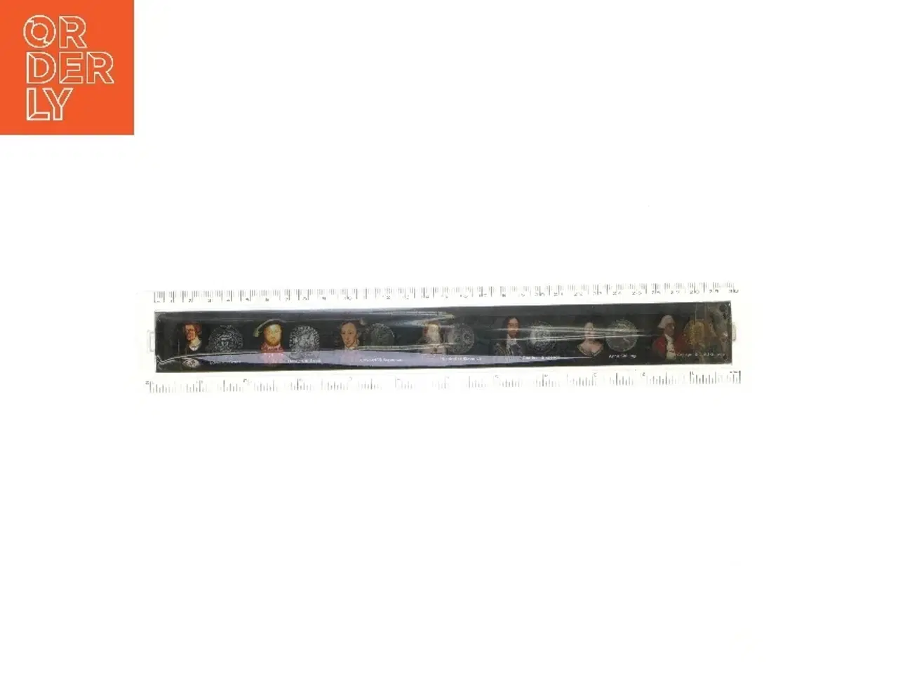 Billede 2 - Gennemsigtig lineal med tidslinje fra Historical Royal Palaces (str. 30 cm)