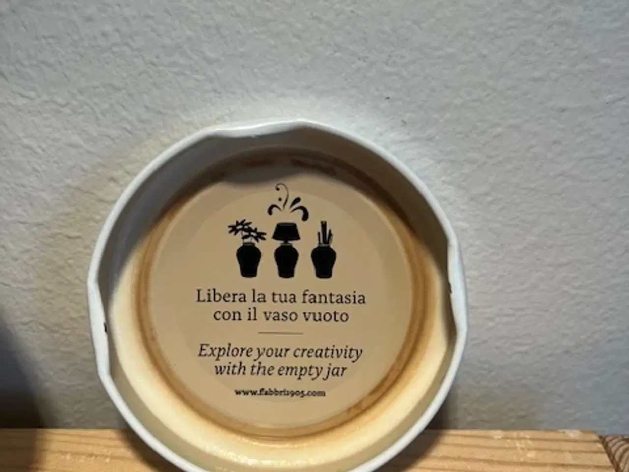 Billede 5 - Ikonisk Amarena Fabbri krukke i mælkeglas – 13,5 c