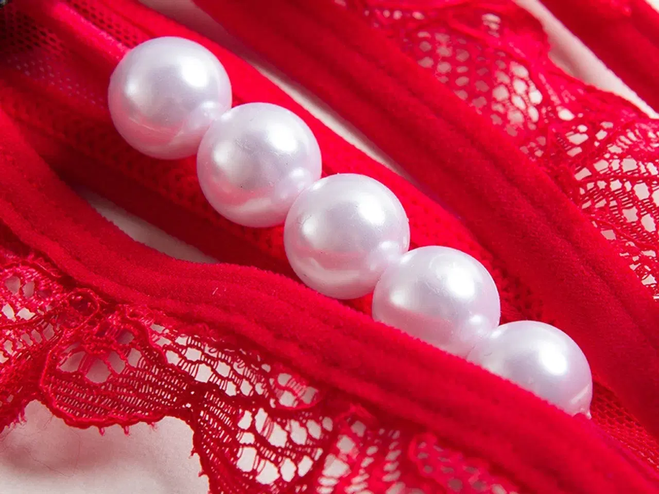 Billede 7 - G-streng trusse med perler L