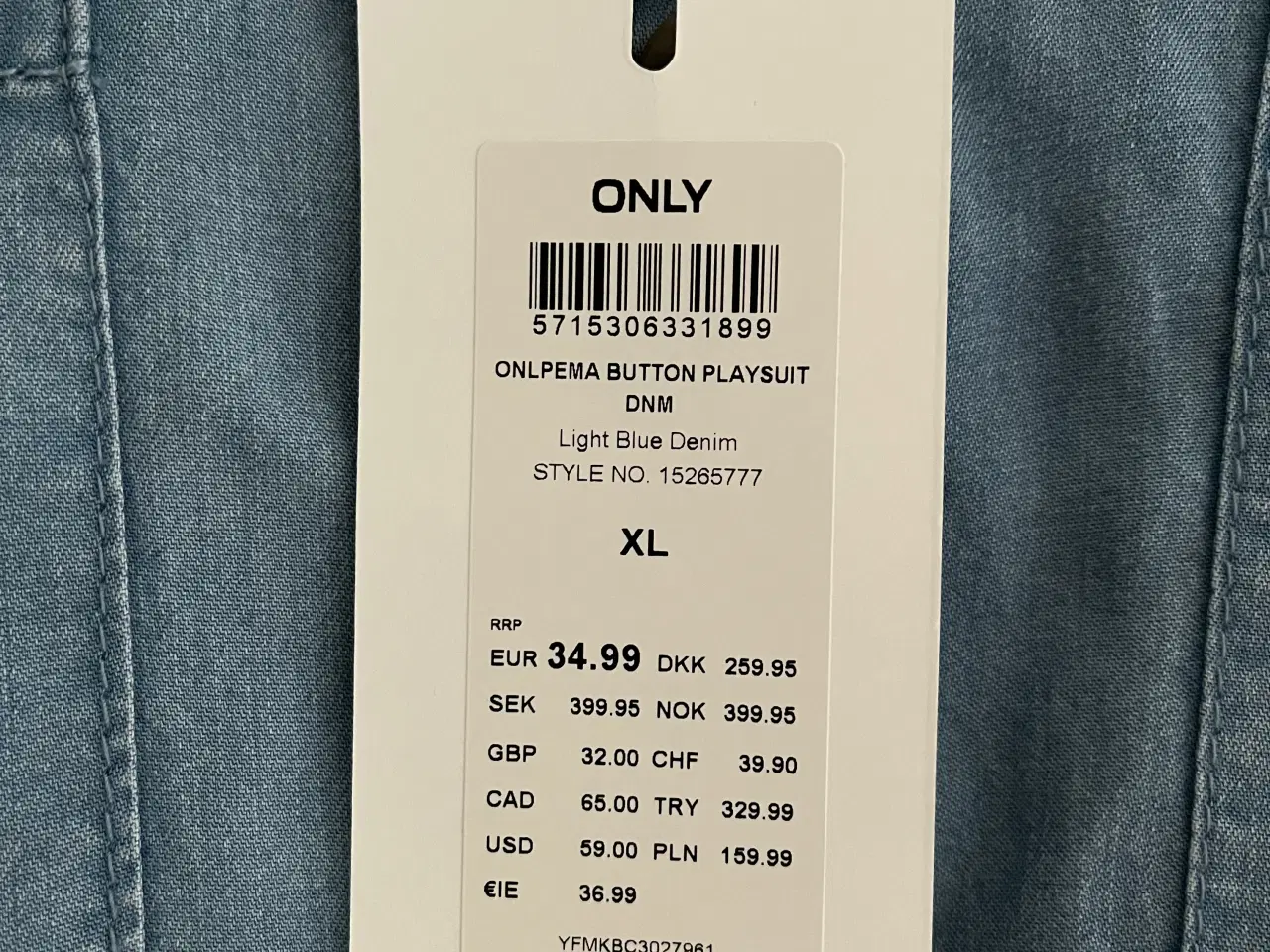 Billede 3 - HELT NY - ONLY shortsdragt str. XL