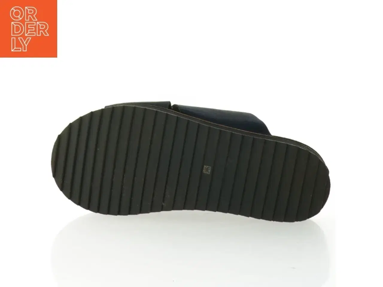 Billede 3 - Sorte læder sandaler