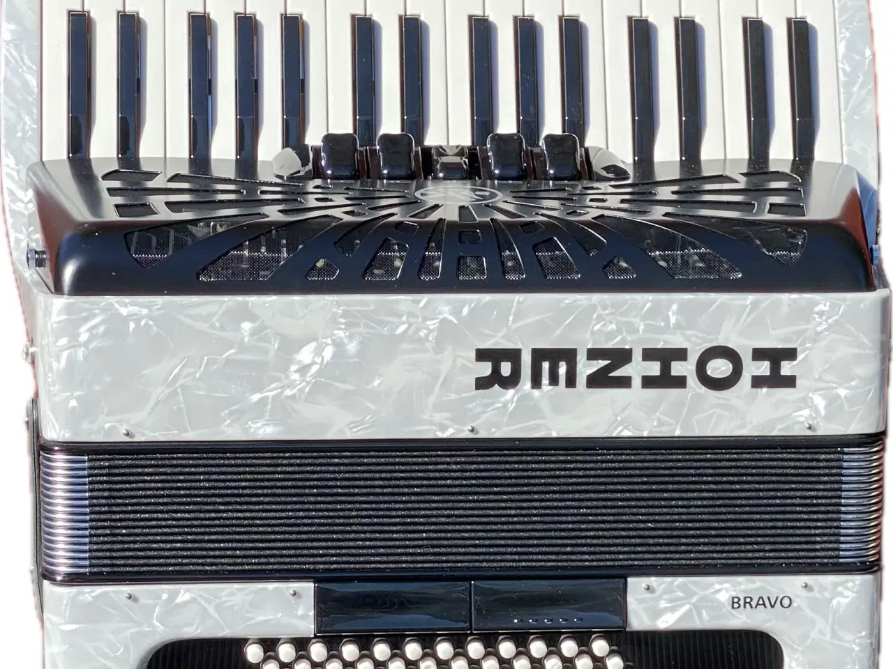 Billede 3 - Hohner Bravo III 72 – Hvid Perlemor