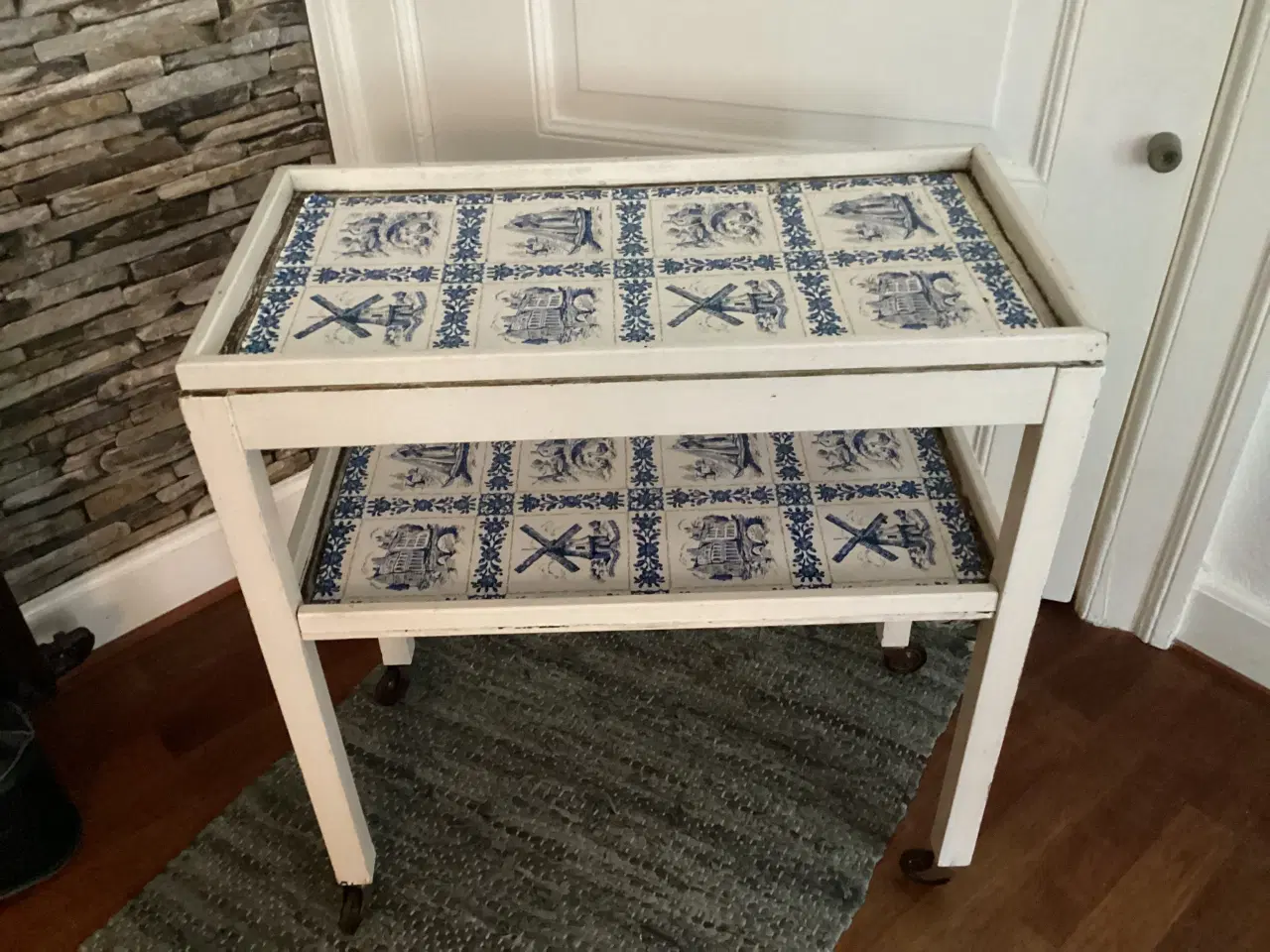 Billede 2 - Vintage rullebord-barbord med messinghåndtag