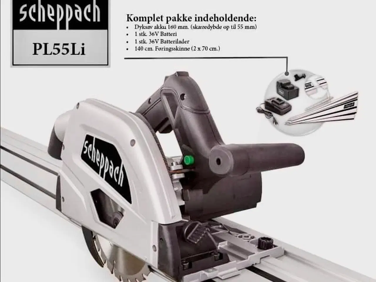 Billede 1 - Dyksav 36V batteri Scheppach NY