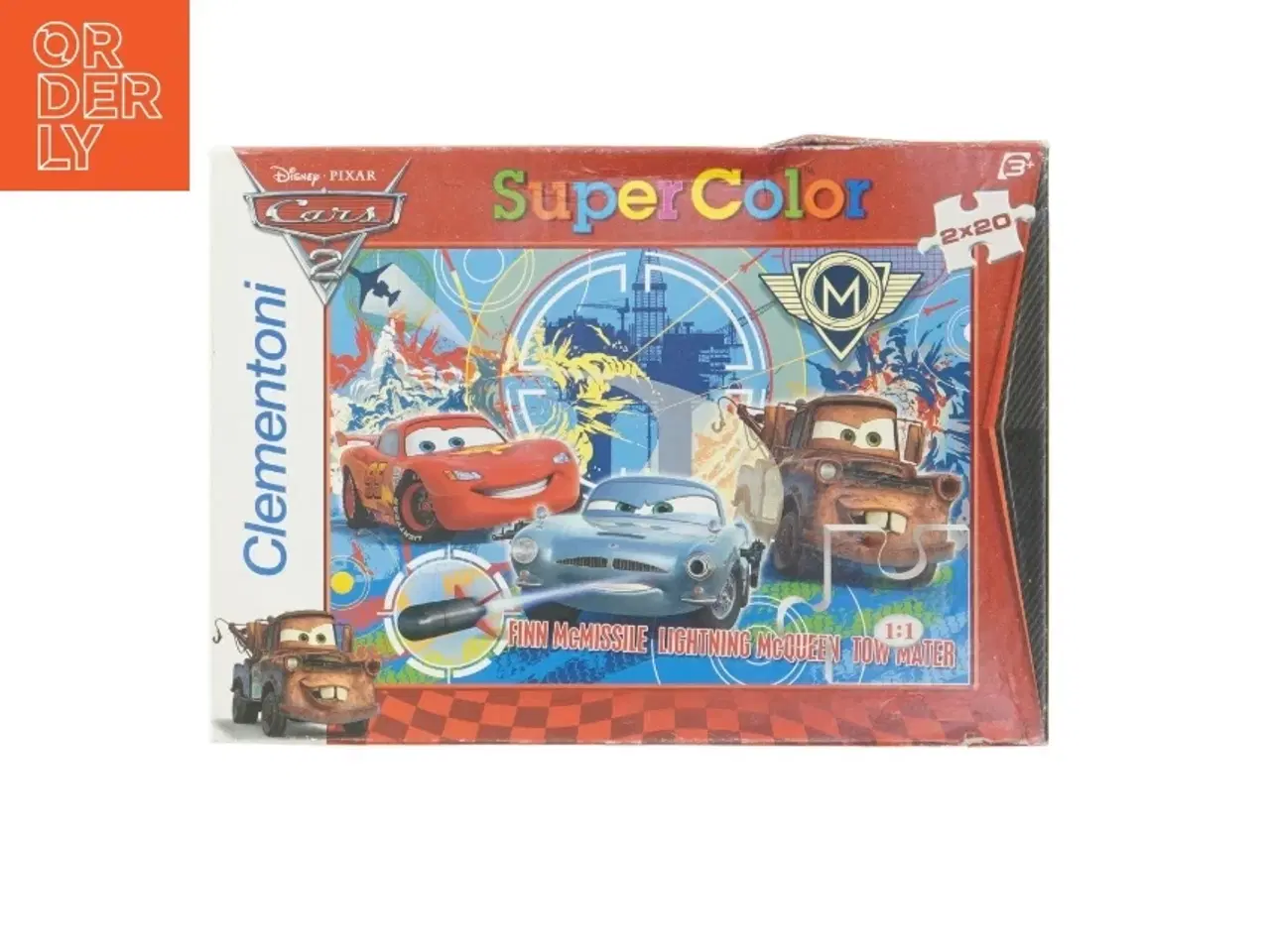 Billede 1 - Clementoni Cars 2 puslespil fra Disney (str. 2 x 20 brikker)
