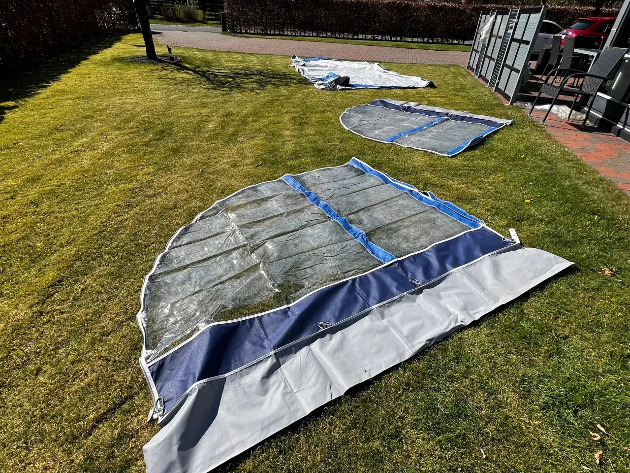 Billede 2 - Solsejl med sider Isabella Sun Blue 950