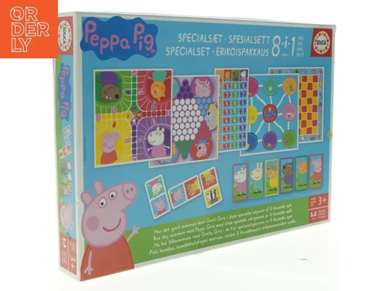 Billede 1 - Gurli Gris 8-i-1 brætspilssæt