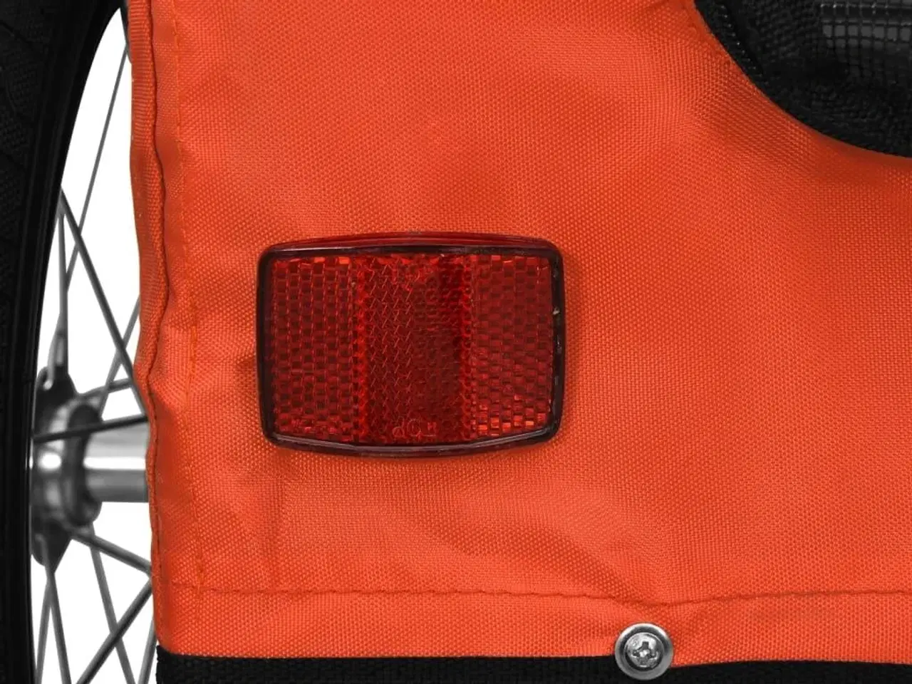 Billede 11 - Cykeltrailer til kæledyr oxfordstof og jern orange