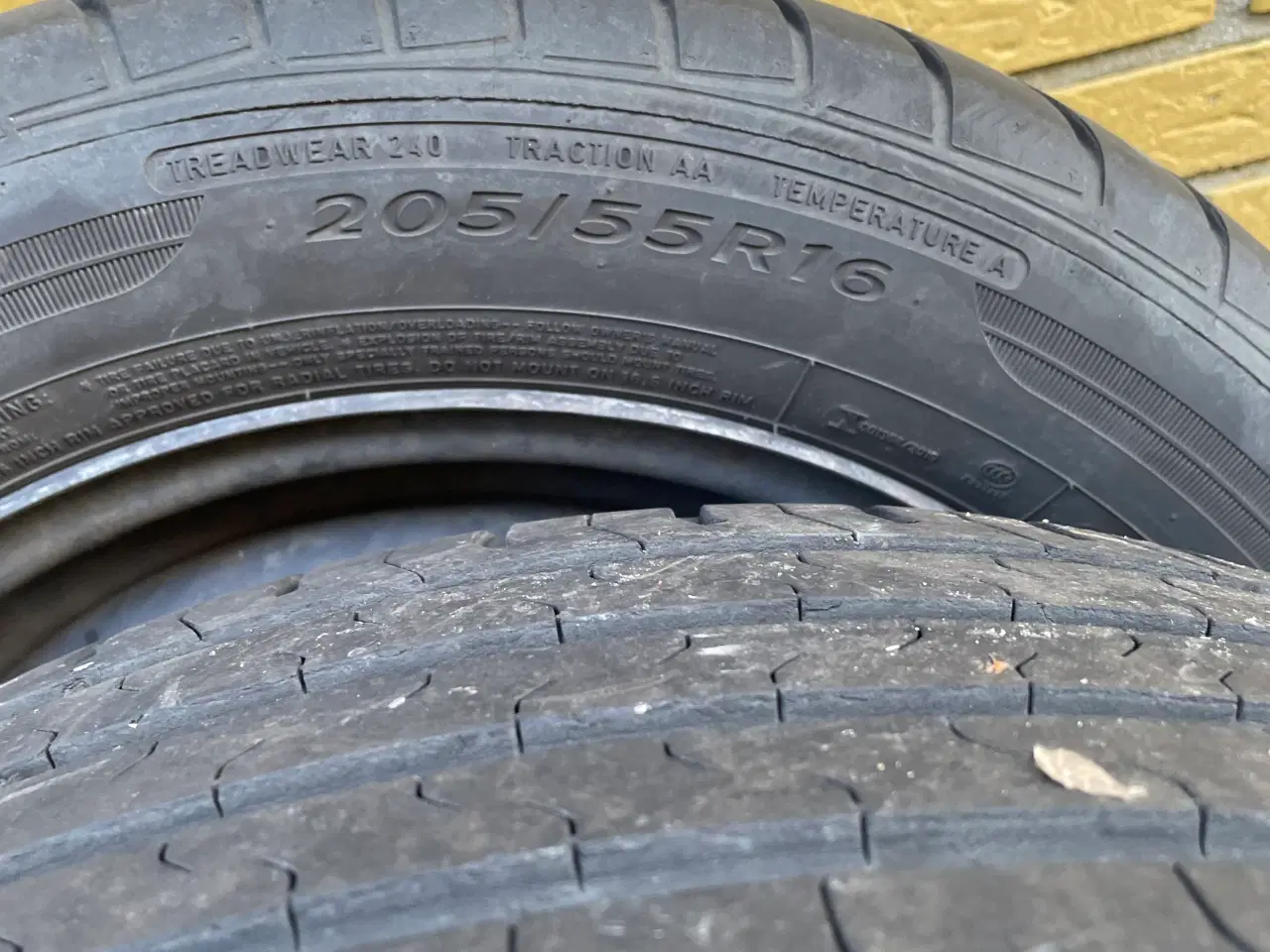 Billede 5 - 4 stk stålfælge med Michelin sommerdæk – 205/55 R1