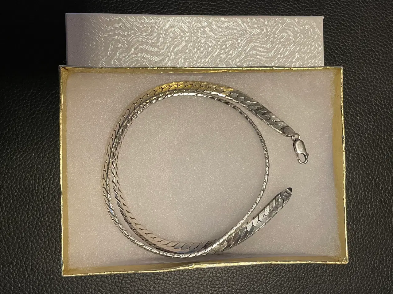 Billede 10 - Stor flot halskæde i 46 g 925 sølv 
