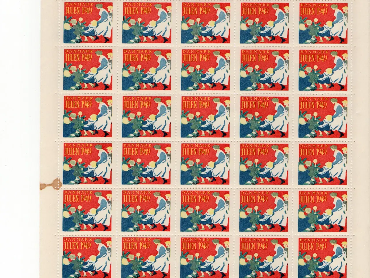 Billede 1 - Juleark helark 1949 DK