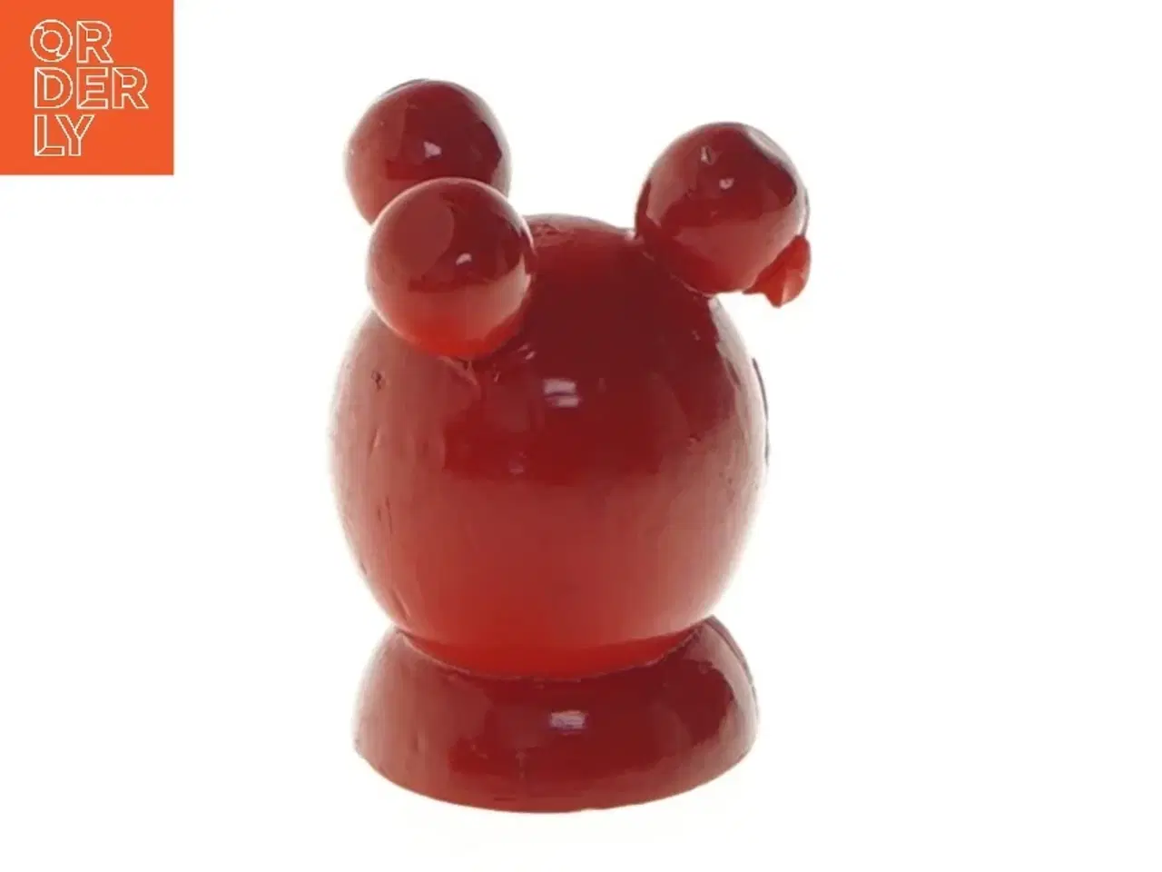 Billede 3 - Rød lysestage, 7 cm (str. 7 cm)