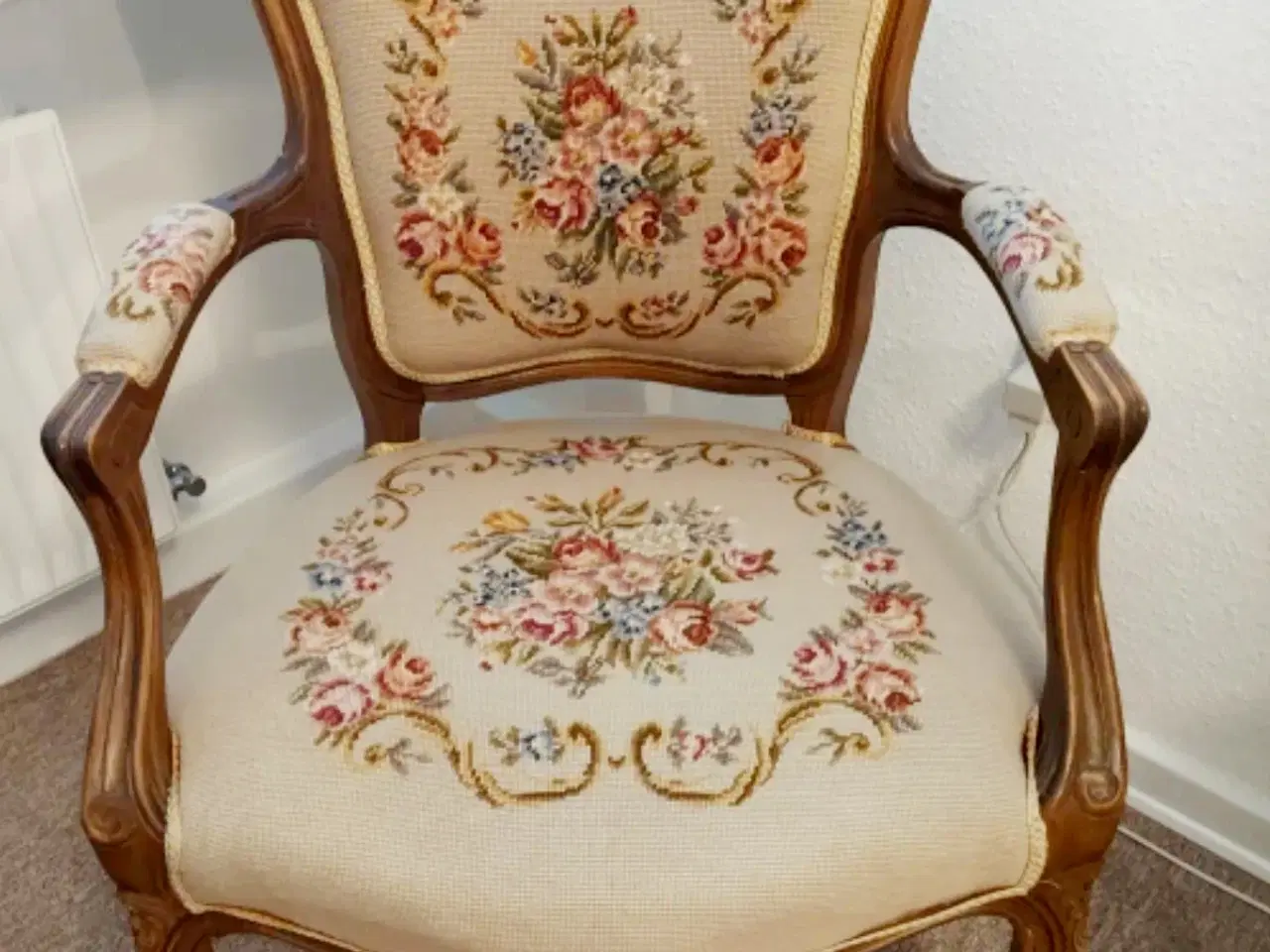 Billede 1 - Rokoko stol pæn stand