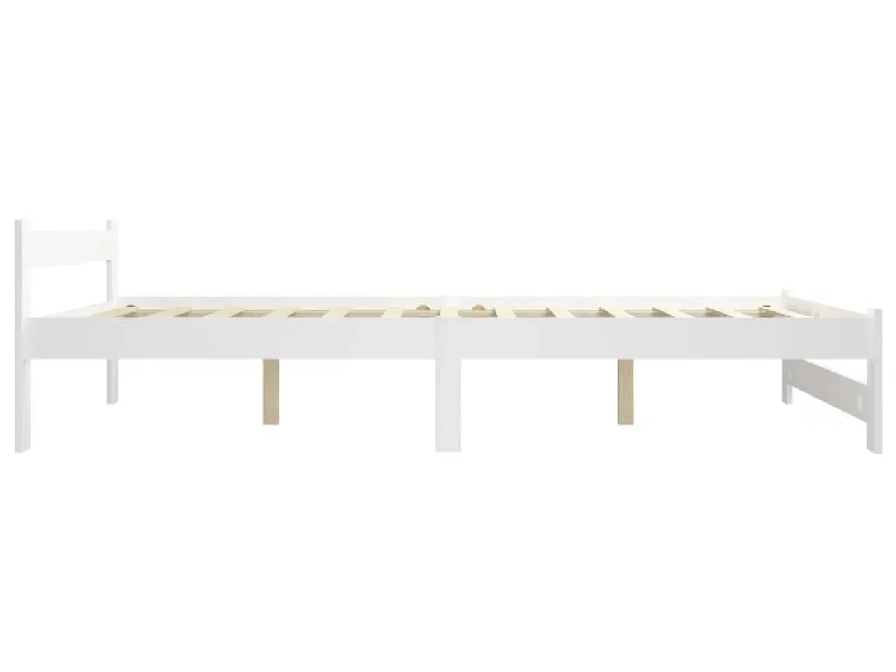 Billede 3 - Sengeramme uden madras massivt fyrretræ 120x200 cm hvid