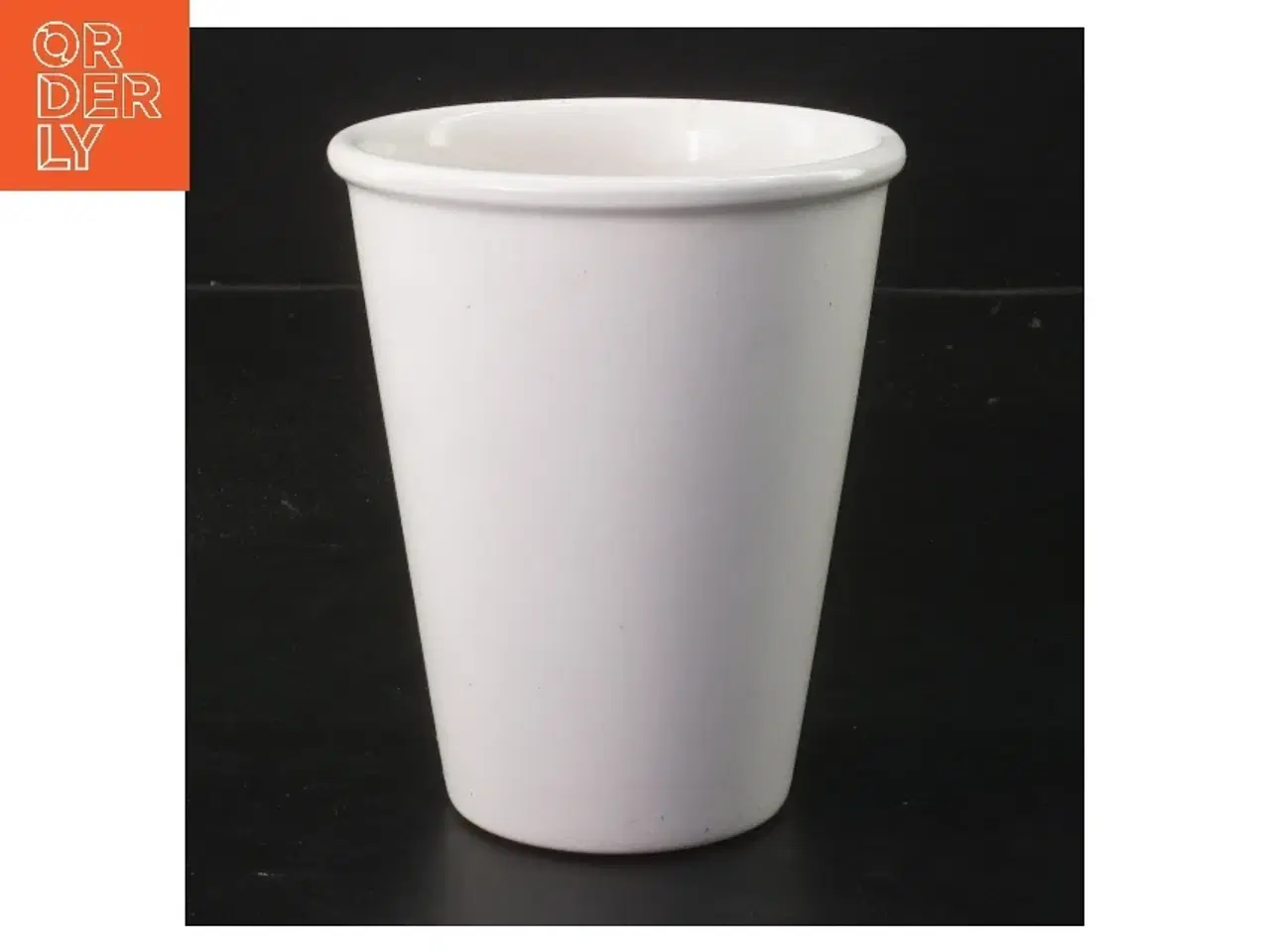 Billede 1 - Hvid Krukke (str. Ø 10 cm længde 12,5 cm)