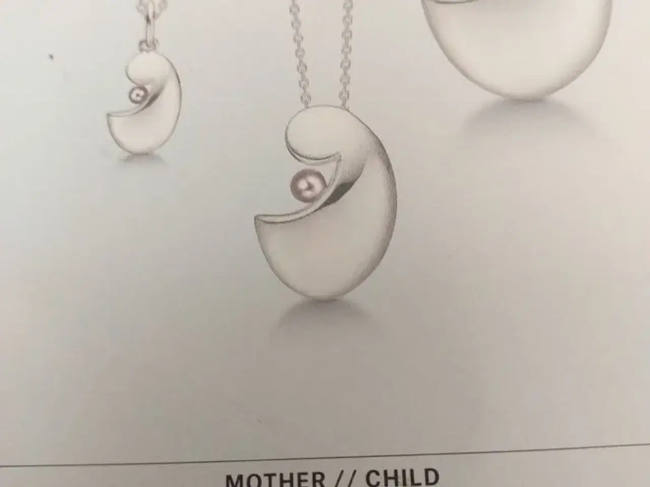 Billede 1 - Mor/Barn sølvkæde