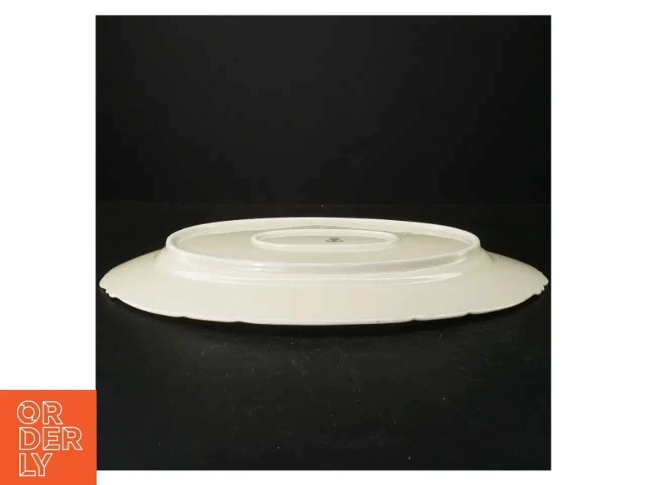 Billede 3 - Hvidt ovalt serveringsfad fra KPM (str. 40 x 29 cm)