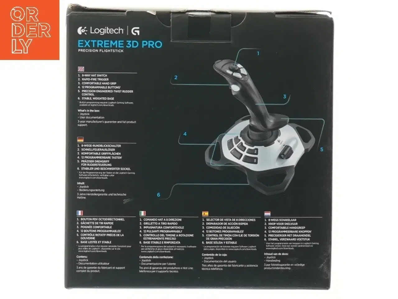Billede 5 - Logitech Extreme 3D Pro Joystick fra Logitech (str. 20x22 cm)