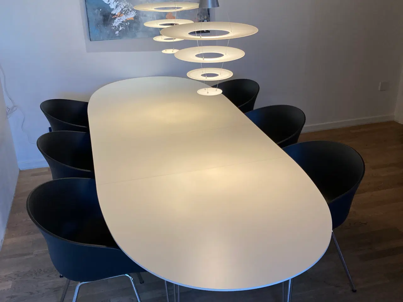 Billede 1 - Spisebord med 6 Hay stole (Normalpris 17.000kr.) 