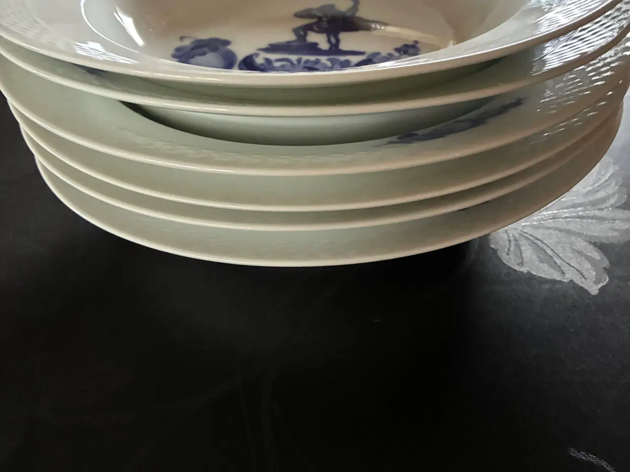 Billede 2 - Blå Blomst flettet lurblæser Royal  Copenhagen