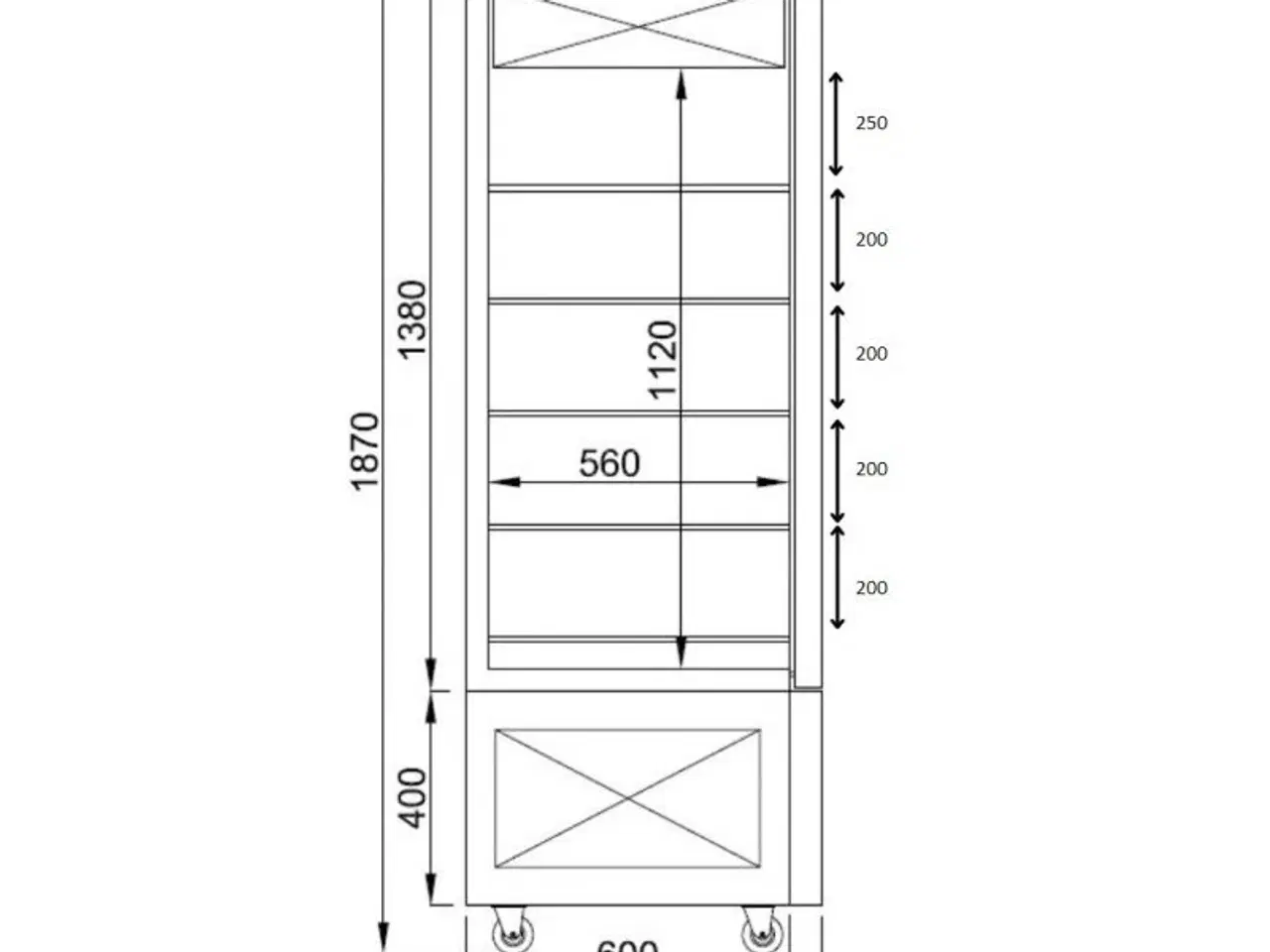 Billede 2 - Professionel kølemontre – 400 liter