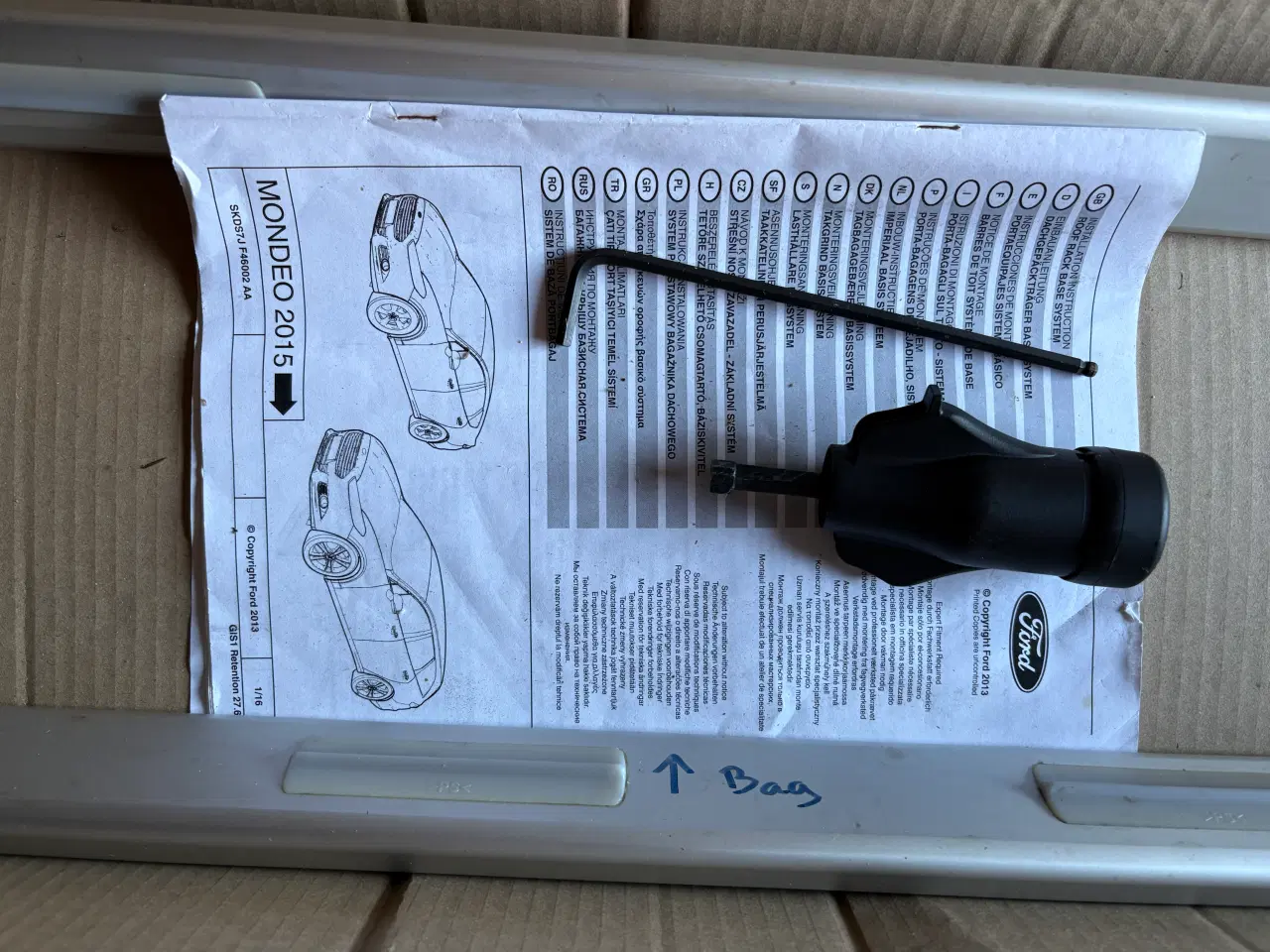 Billede 3 - Originale tagbøjler til Mondeo stv fra 2016