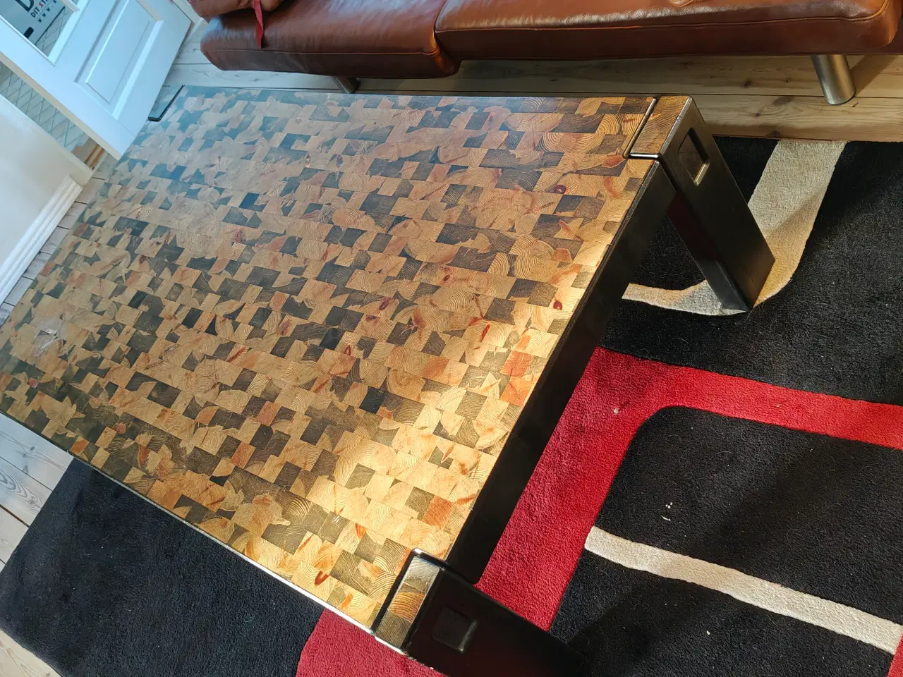 Billede 1 - Gedigent sofabord i pitch pine