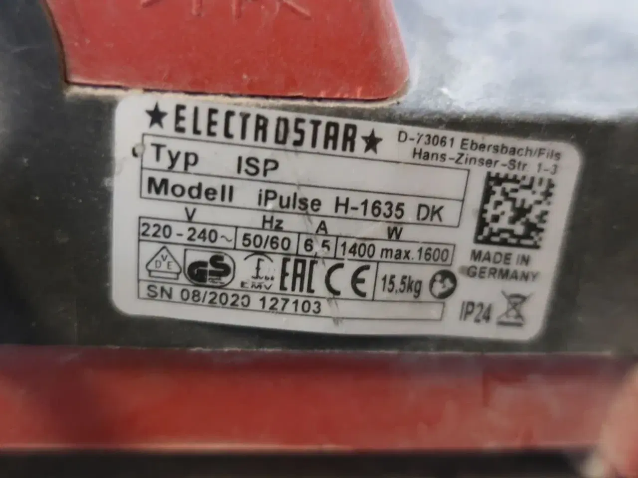 Billede 3 - Industristøvsuger STARMIX Model: Ipulse H-1635 DK