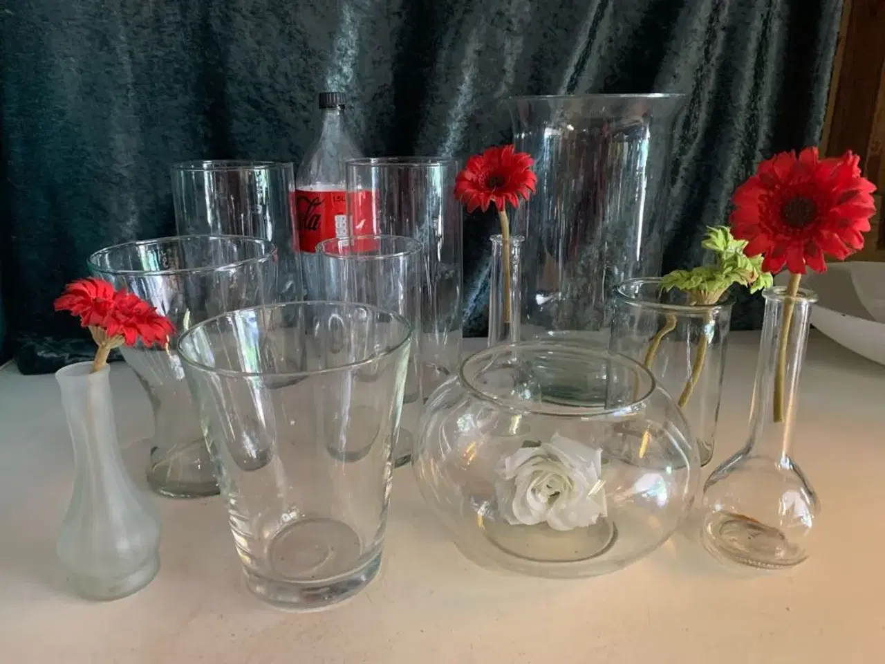 Billede 1 - Forskellige skønne glas vaser/krukker