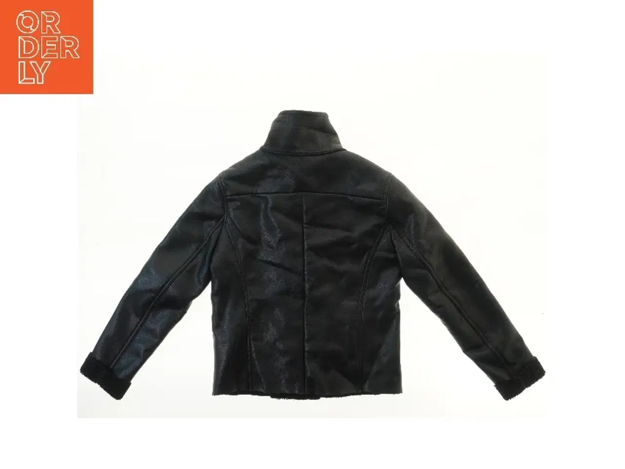 Billede 2 - Sort jakke med skinnende overflade fra Neo Noir (str.  bryst: 35 længde:56 cm)