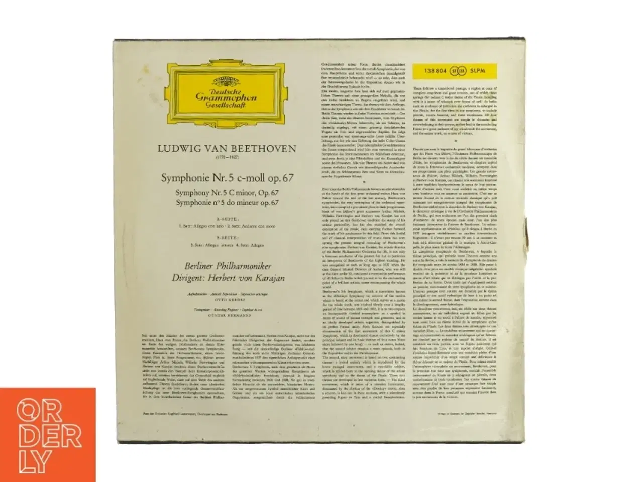 Billede 2 - Beethoven Symphonie nr. 5 vinylplade
