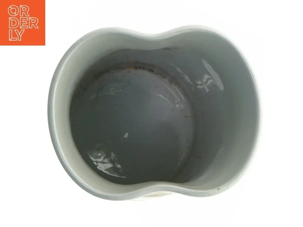 Billede 4 - 1 sortering Fajance Vase med blomstermotiv fra Royal Copenhagen (str. 18 cm)