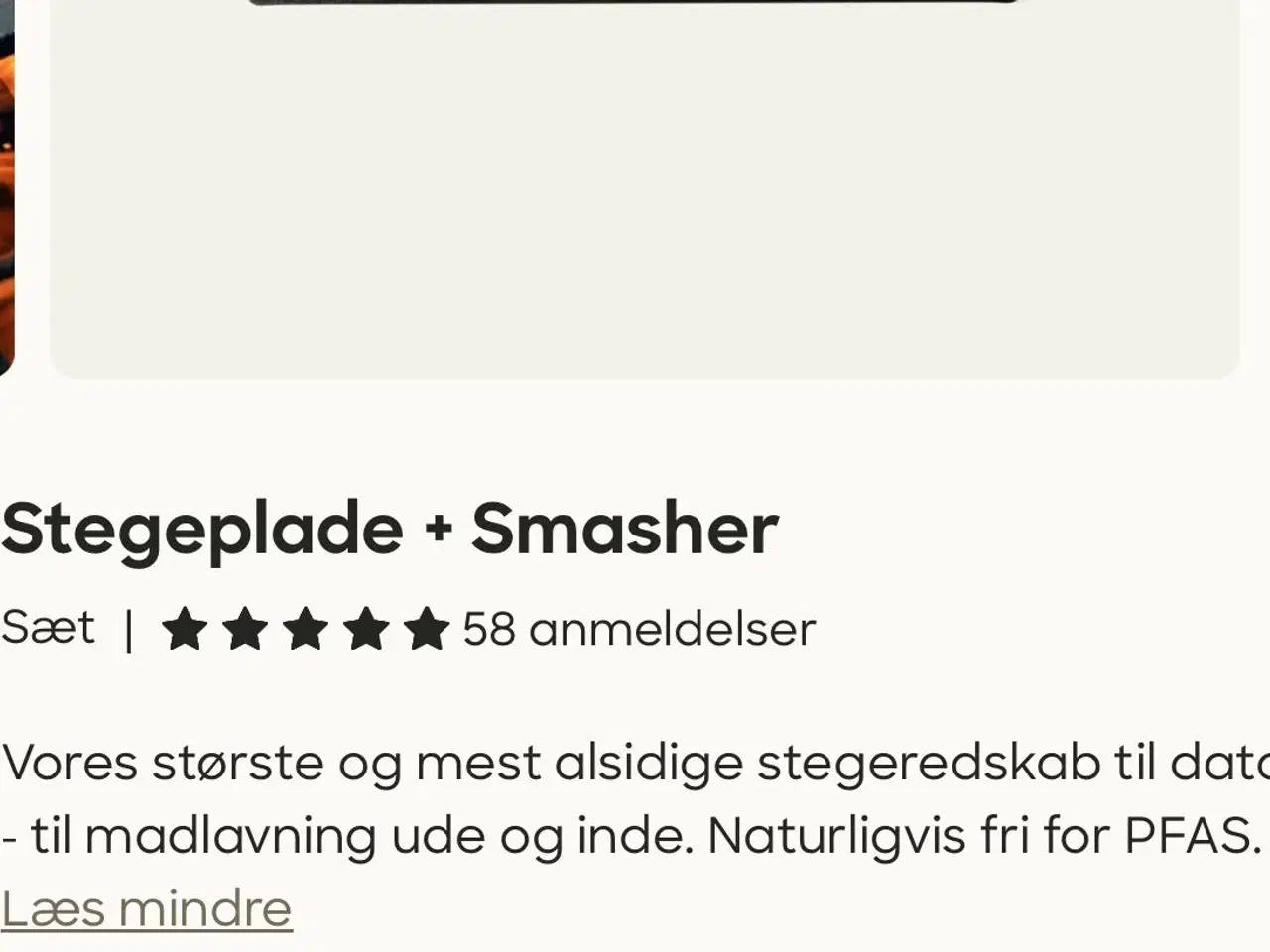 Billede 1 - Helt ny Jesper Koch stegeplade og smasher