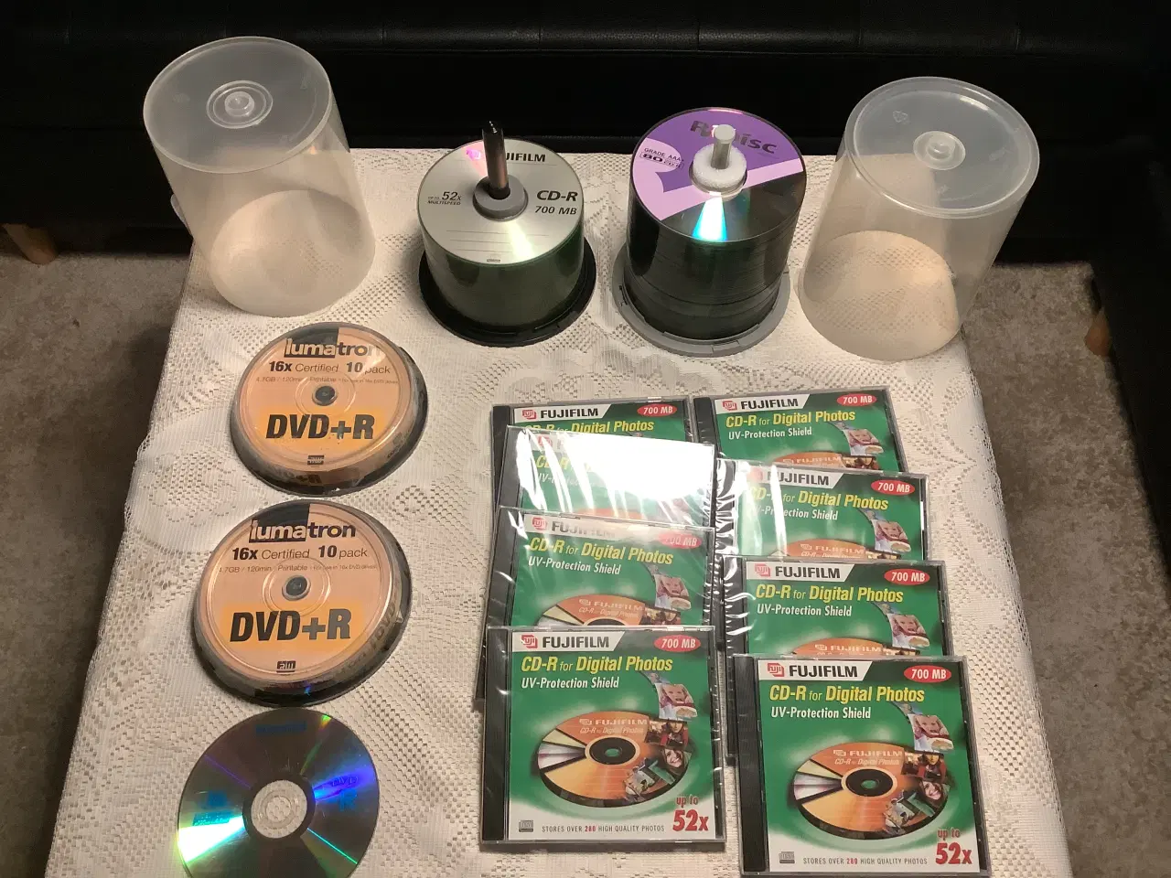 Billede 1 - CD-R 140 stk + 20 DVD+R og 8 photoDisc CD-R 