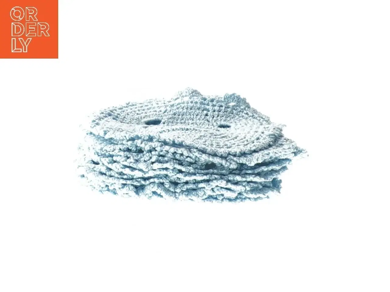 Billede 2 - Hæklet bordskånere sæt (str. 14x14 cm)