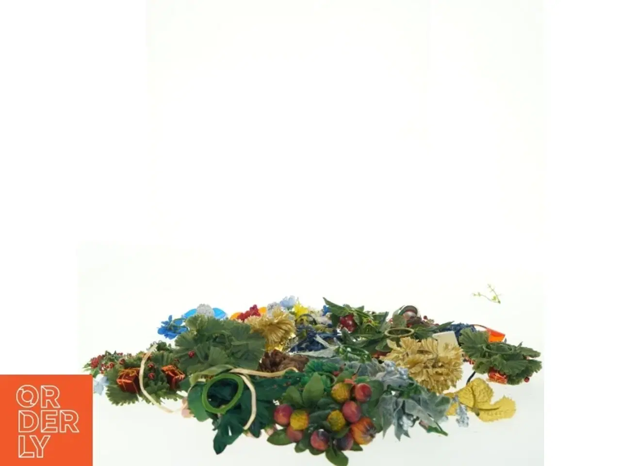 Billede 4 - Kunstig blomsterkranse (str. mix )