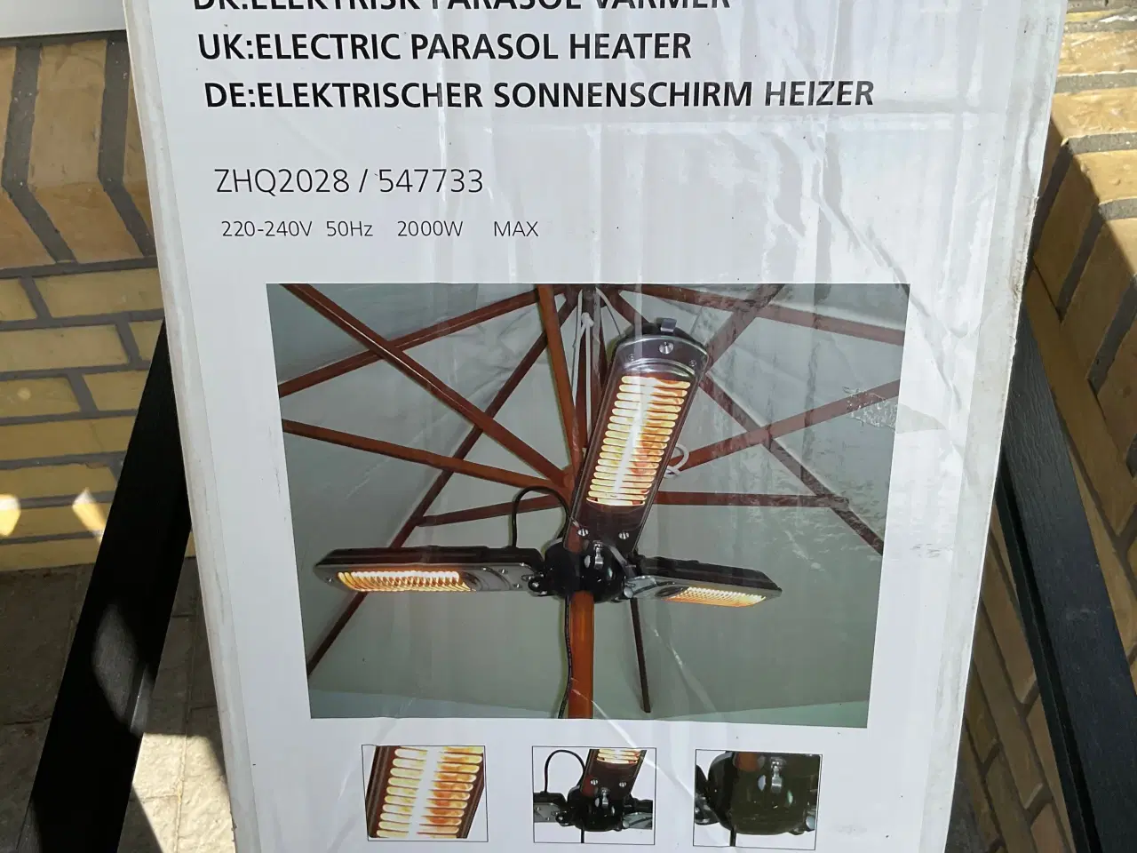Billede 1 - Elektrisk parasol varmer