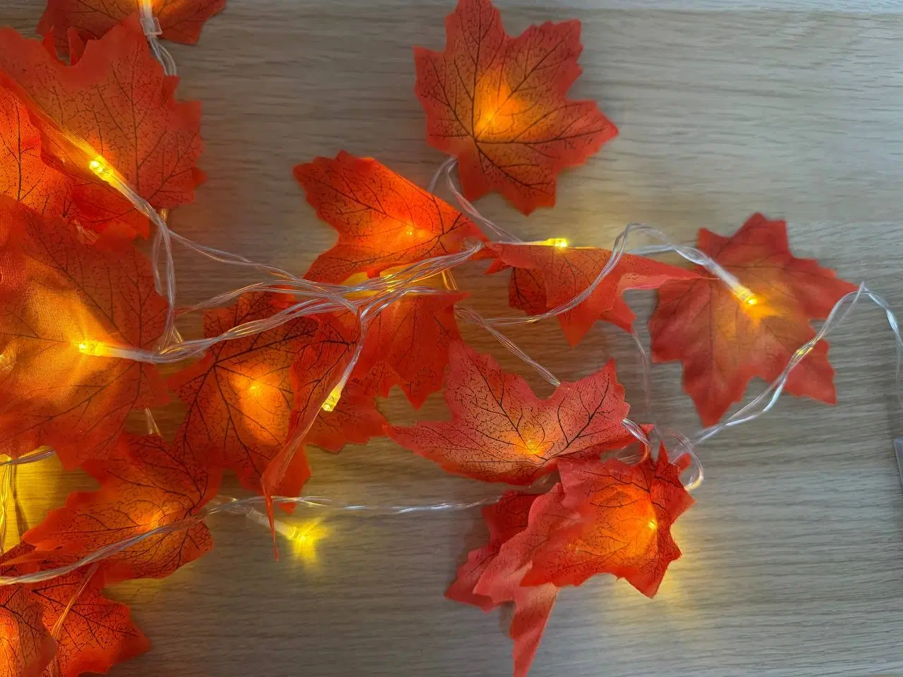 Billede 2 - Efterårslys – Smukke ahornblade fairy lights