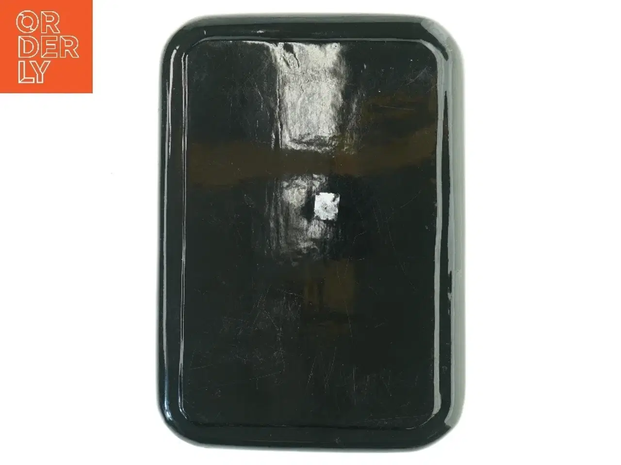 Billede 2 - Lakbakke med krakeleret mønster (str. 30x21 cm)