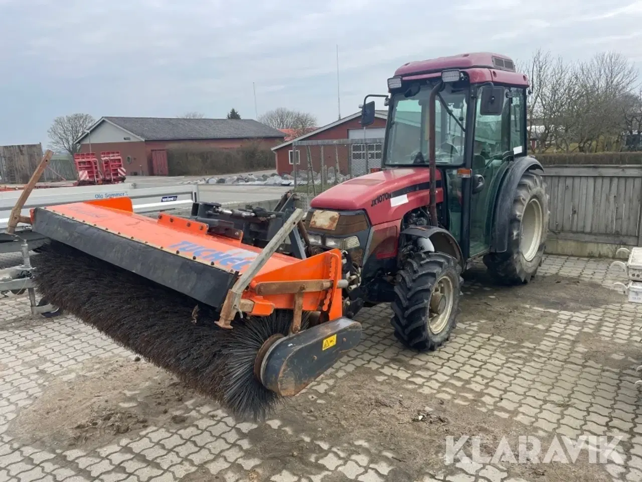 Billede 1 - Traktor Case JX1070N med kost