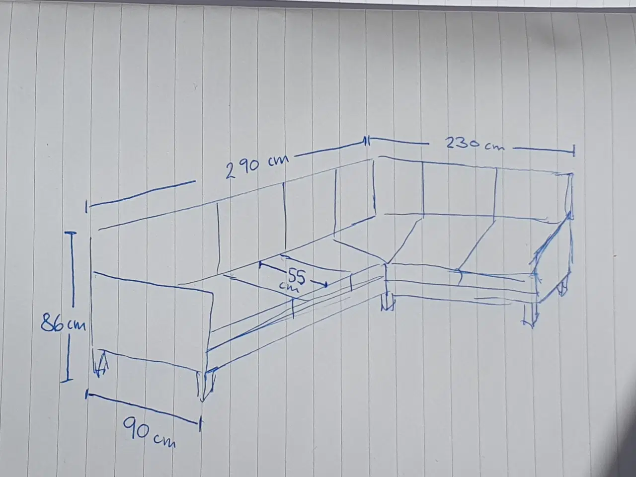 Billede 6 - Velholdt hjørnesofa - brunt læder.