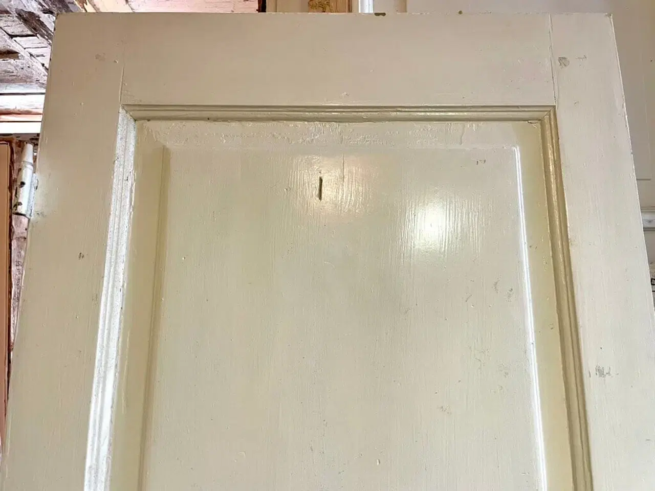 Billede 4 - Lav og smal fyldningsdør m. spidsgreb U karm