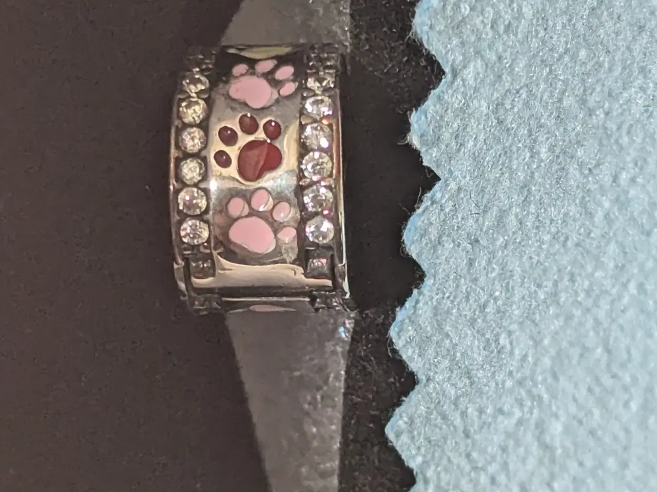 Billede 4 - Kugle med poter og zirkoner. sterling sølv.