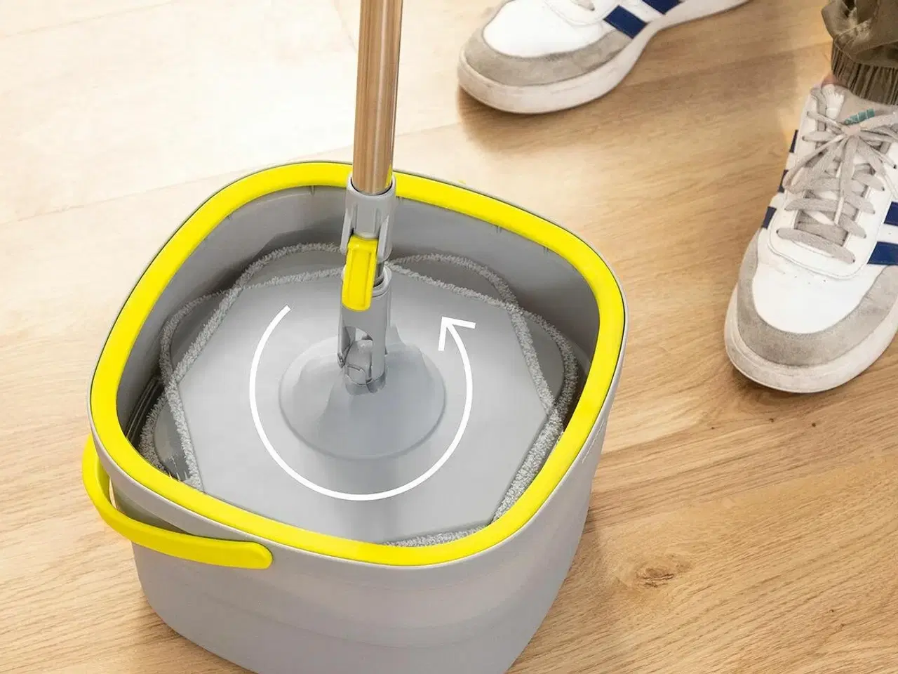 Billede 2 - Gulvmoppe med selvrens og vandudskiller - Selimop, 2,5 l