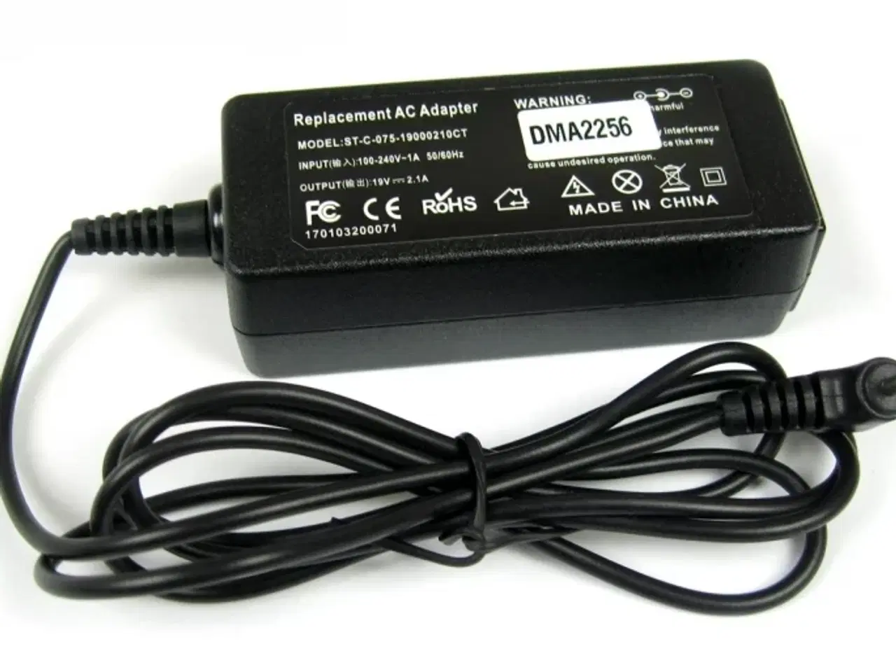 Billede 1 - Asus 40W 19V 2.1A strømforsyning med 2.5mm x 0.7mm stik - Kompatibel