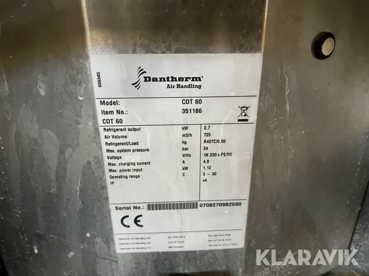 Billede 6 - Affugter Dantherm CDT 60