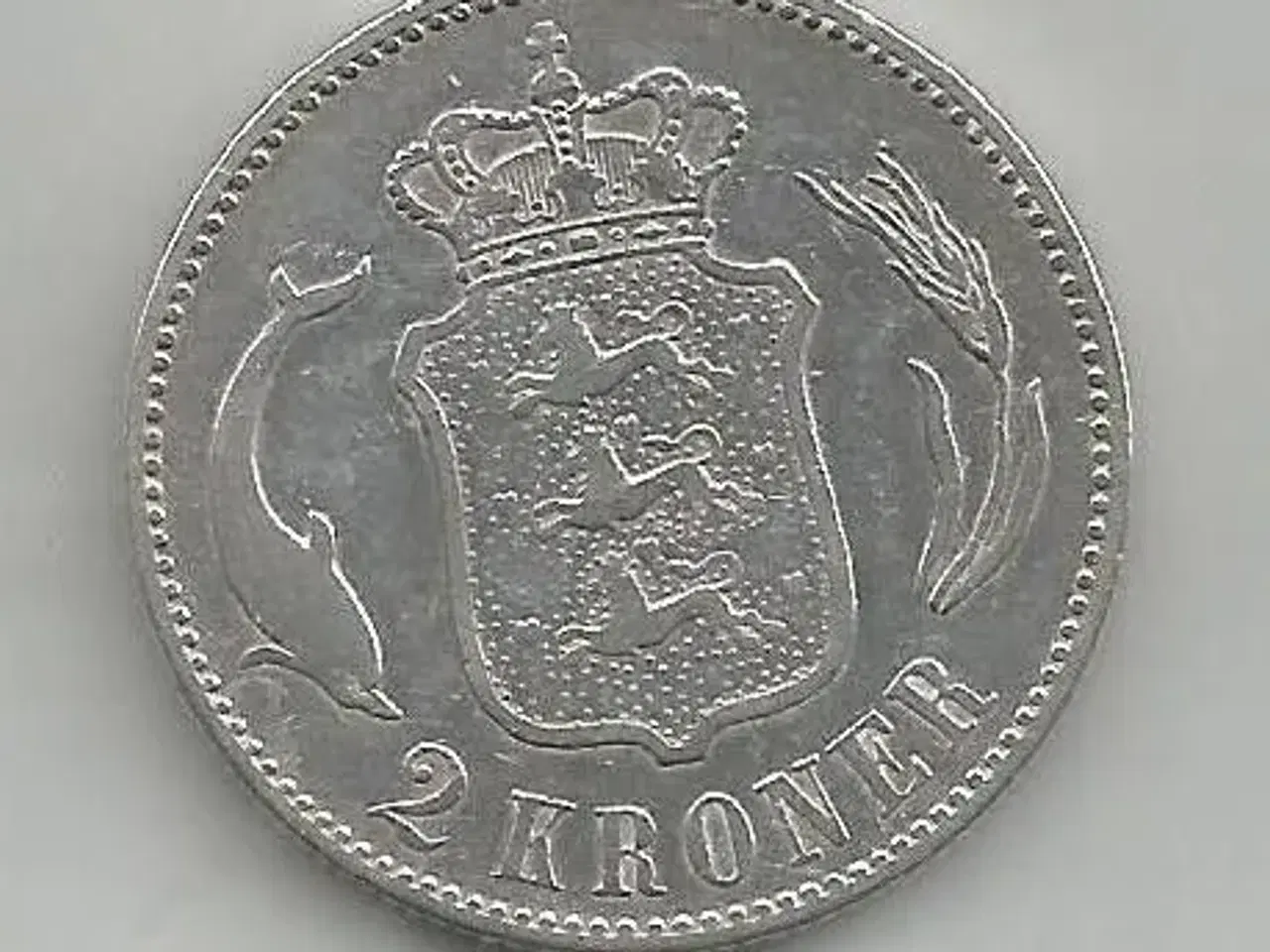 Billede 2 - Danmark 2 kr 1876