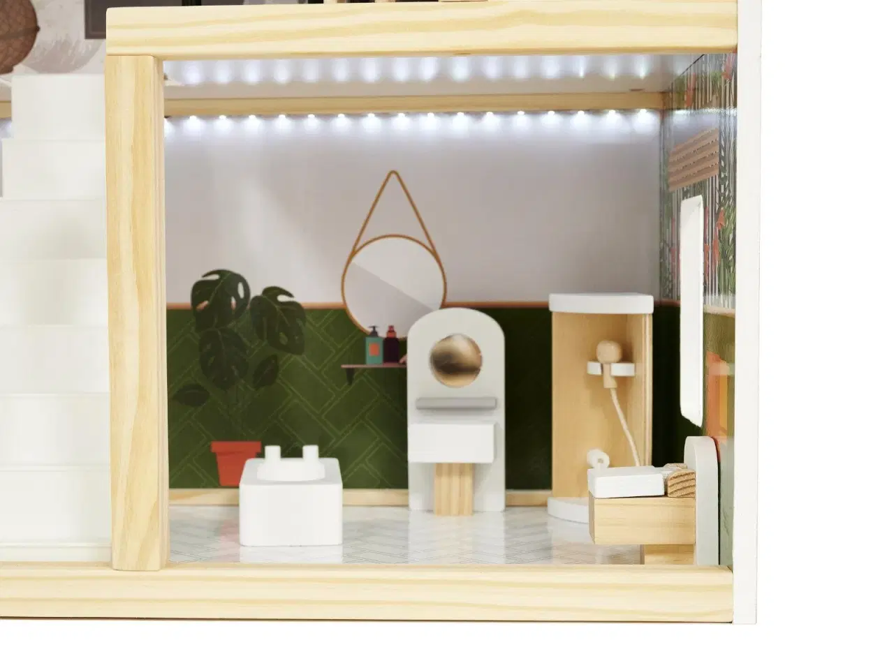 Billede 17 - Dukkehus i træ med LED – Lulilo Floro Boho