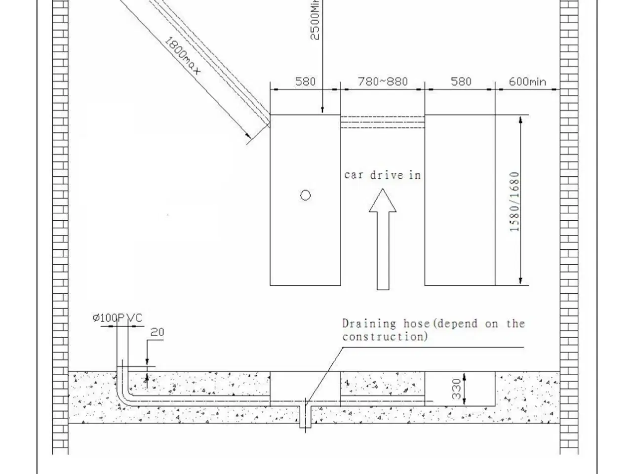Billede 3 - Bulldog Lifters PMS-635BI 3.5 Ton hydraulisk sakse lift til nedbygning i gulv løfter i fuld højde