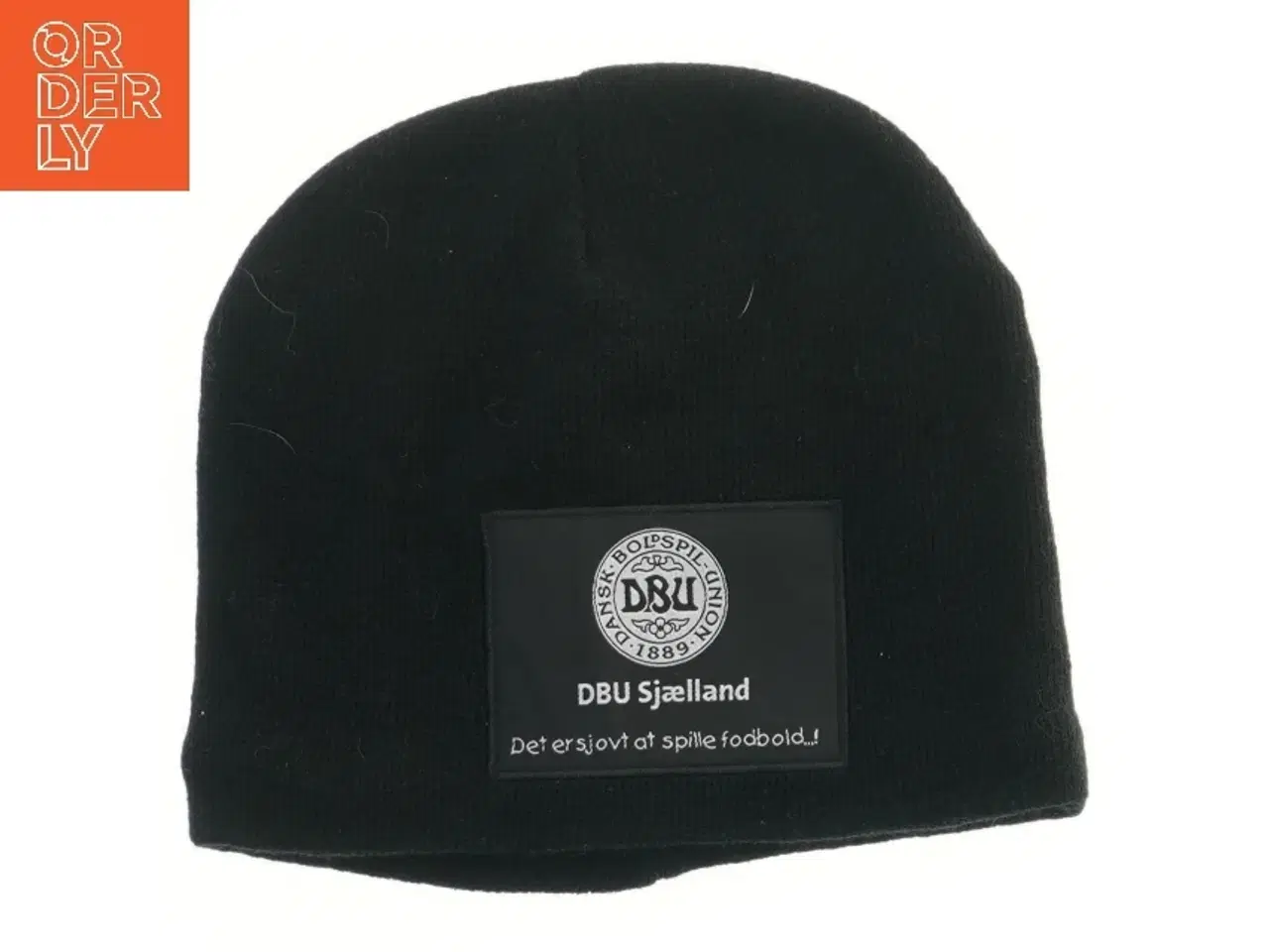 Billede 1 - Sort hue med DBU logo (str. 24x22 cm)